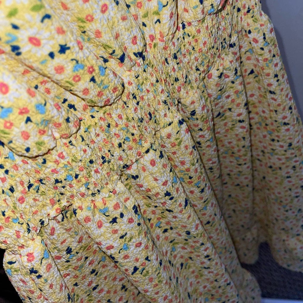 Yellow Floral Dress - Picture 4 of 4